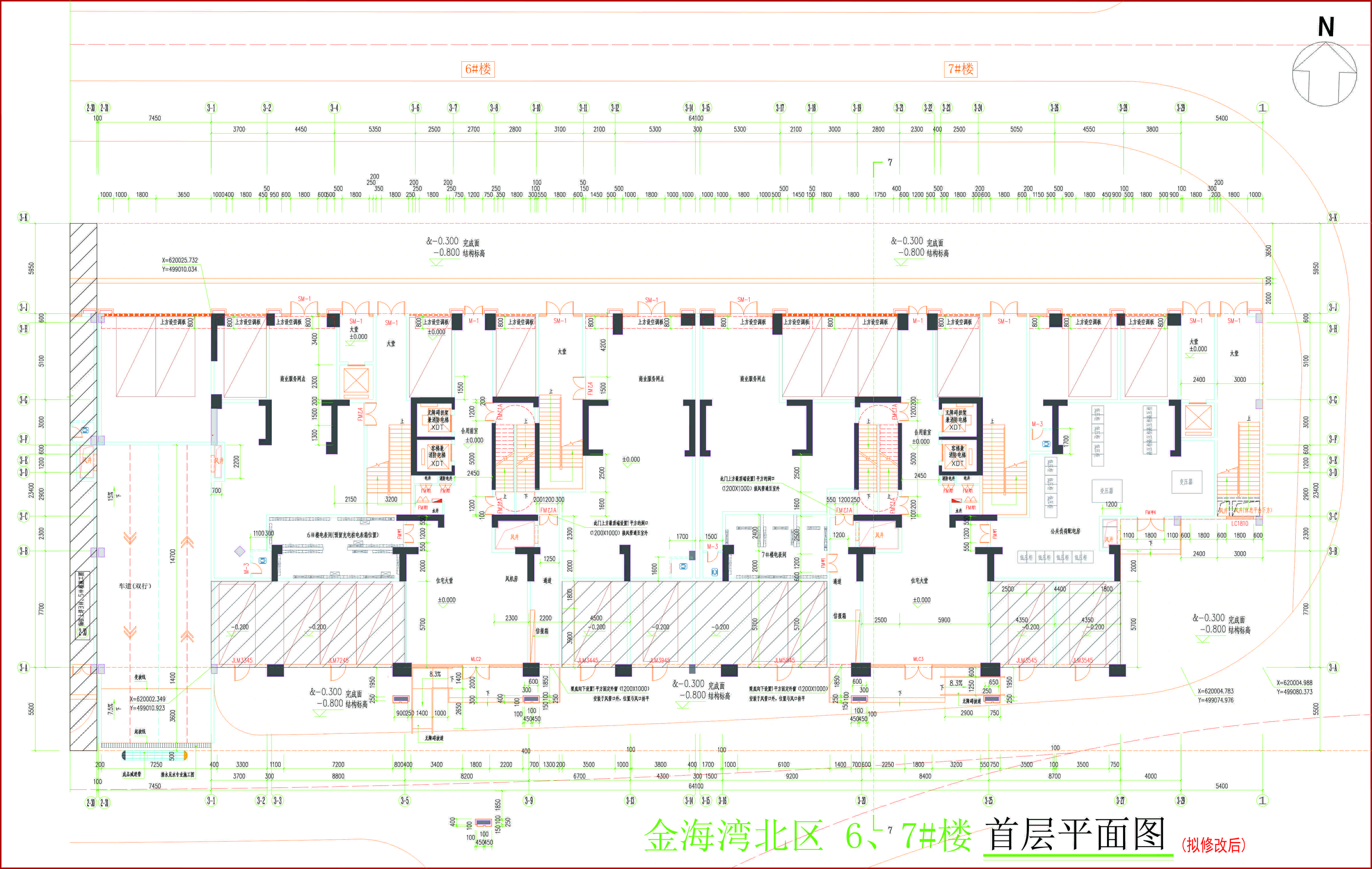 金海灣北區(qū)6、7#樓首層平面圖（擬修改后）.jpg