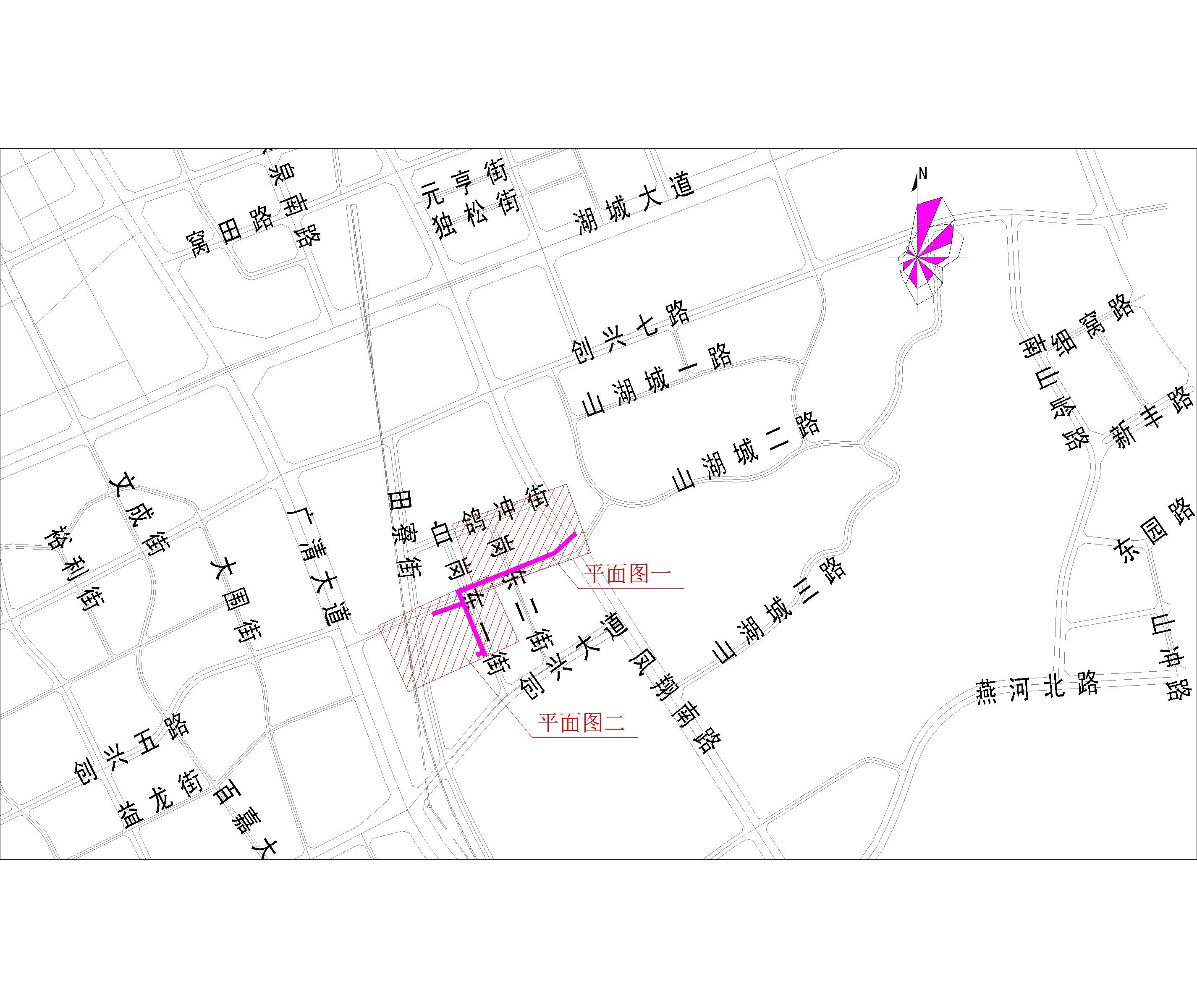 2021.9.1-38清遠(yuǎn)市崗東一街（星河灣花園、合粵花園、柏林國際公館）市政中壓燃?xì)夤艿拦こ淌姓蠼?CCY) -布局1.jpg