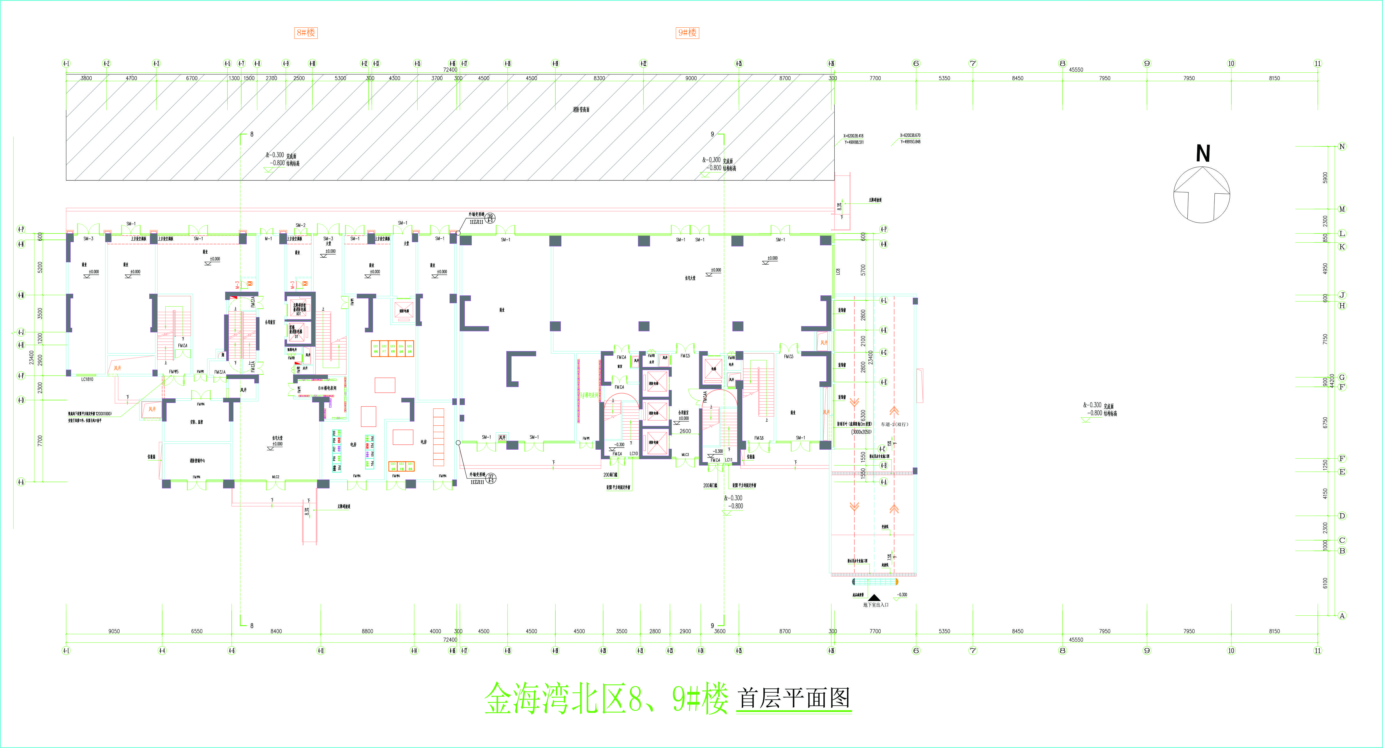 金海灣北區(qū)8、9#樓首層平面圖.jpg