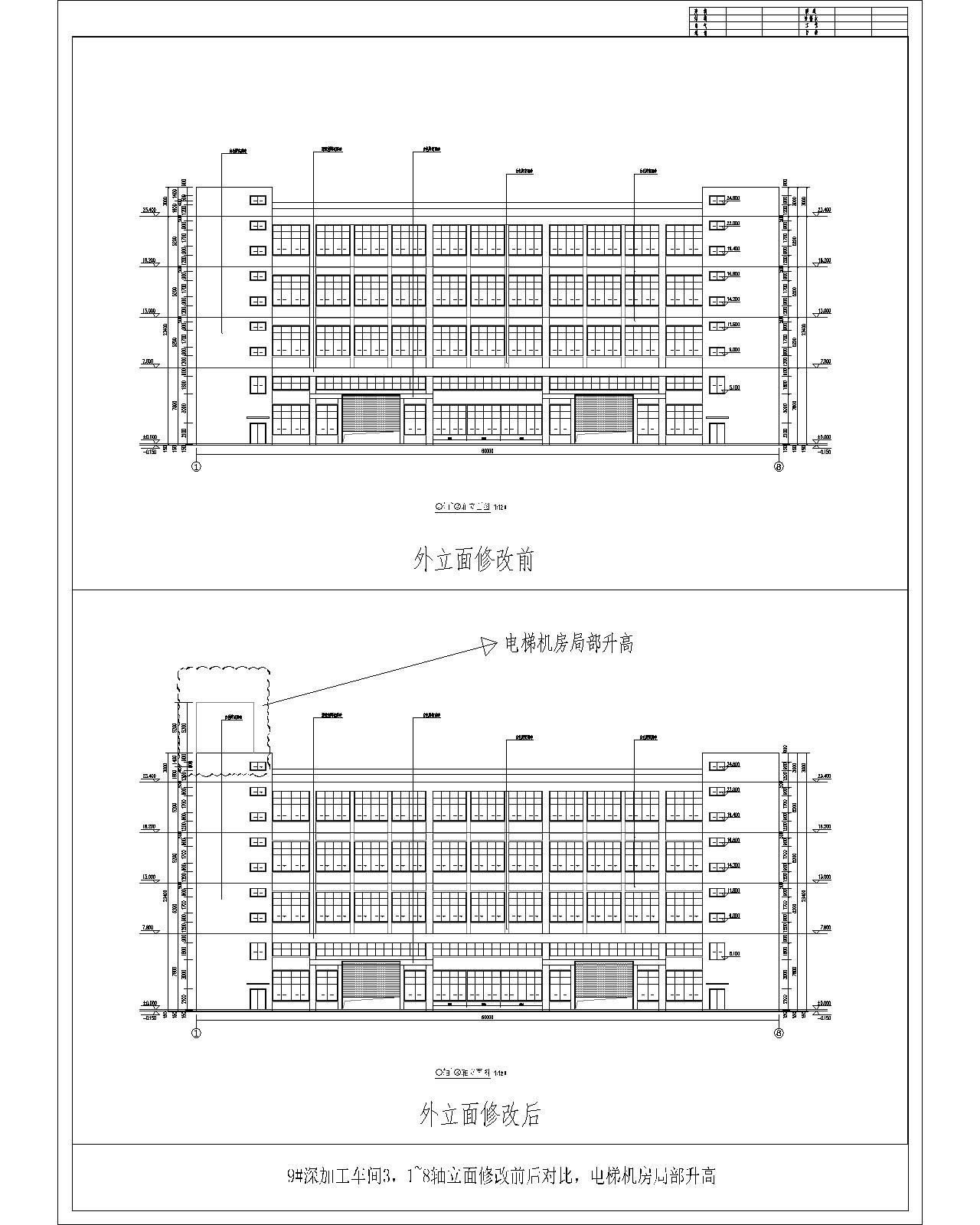 9#、1~8軸立面外立面修改前后對比（電梯機房局部升高）.jpg