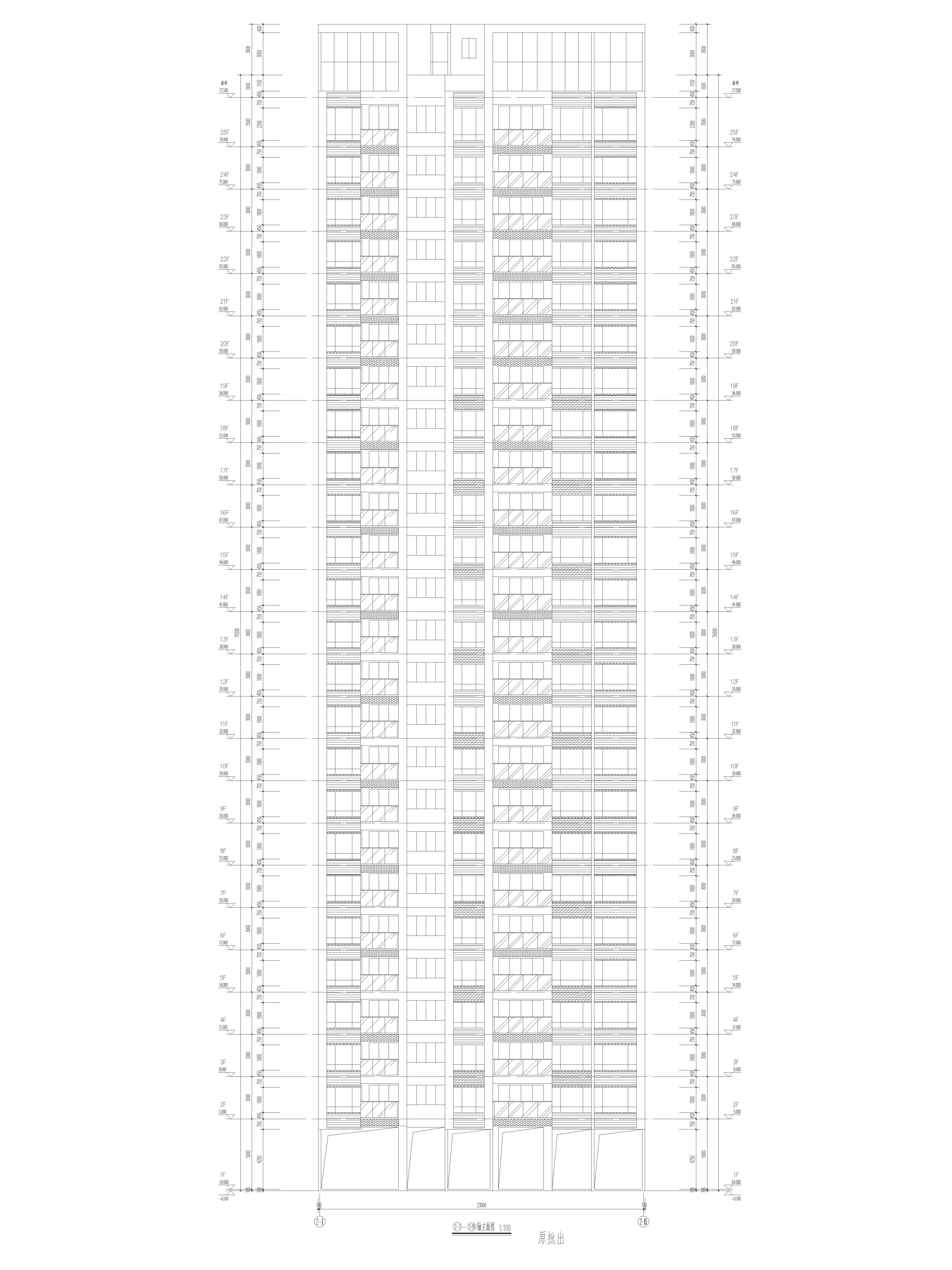博潤(rùn)花園 2單體1-19軸立面原批出.jpg