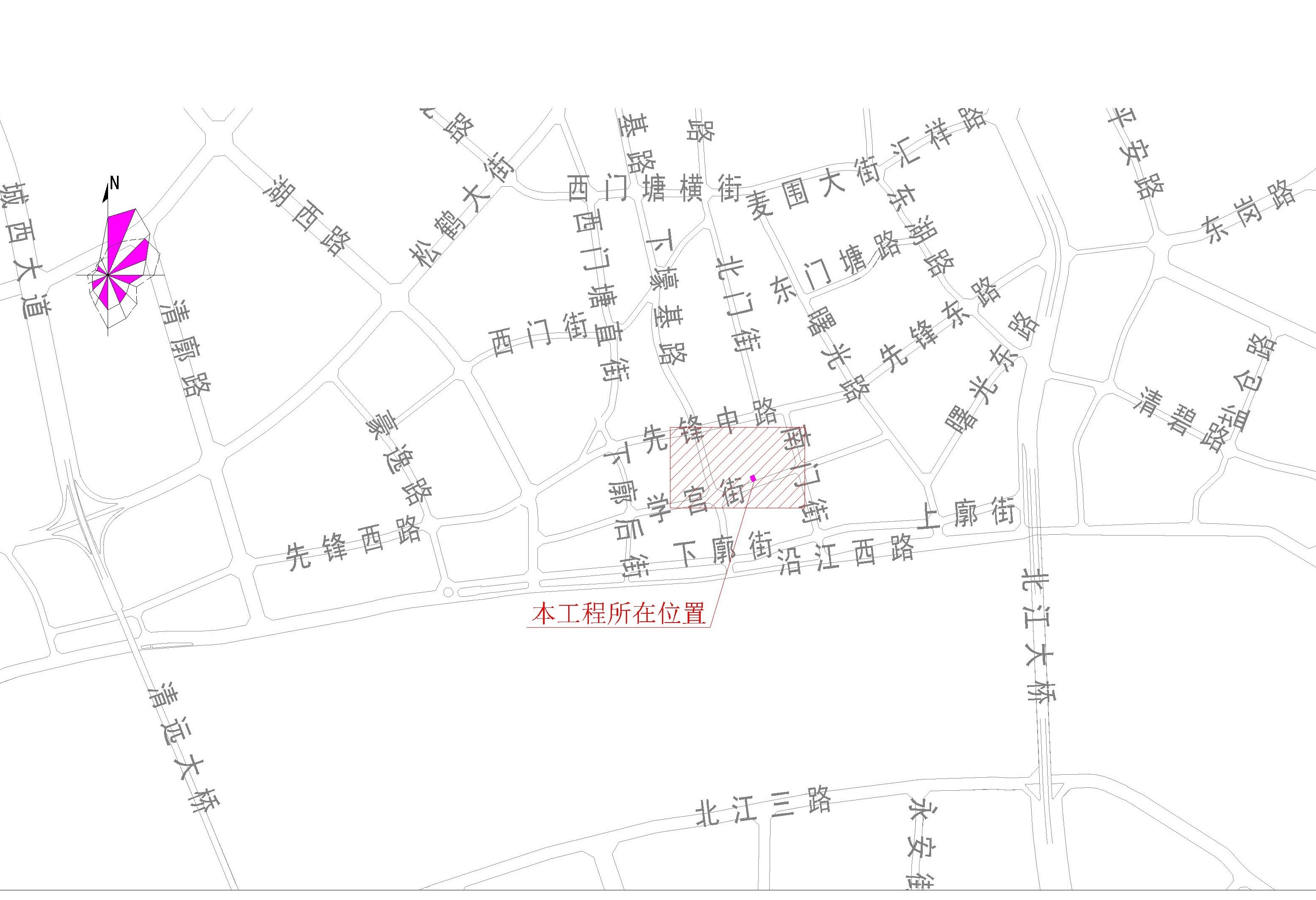 清遠市學(xué)宮街（強記鴿子湯段）市政中壓燃氣管道工程-區(qū)位圖.jpg